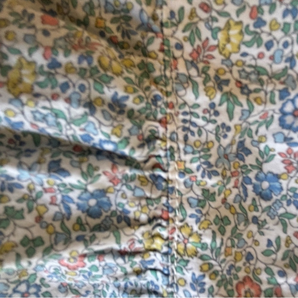 Cyrillus Blue Floral Button-Up Baby Top - Picture 3 of 5